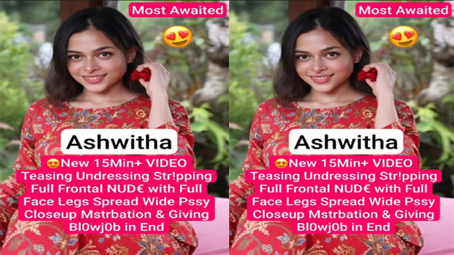 Ashw!tha Most Awaited New Teasing – Closeup Mstrbation & Giving Blowjob in End