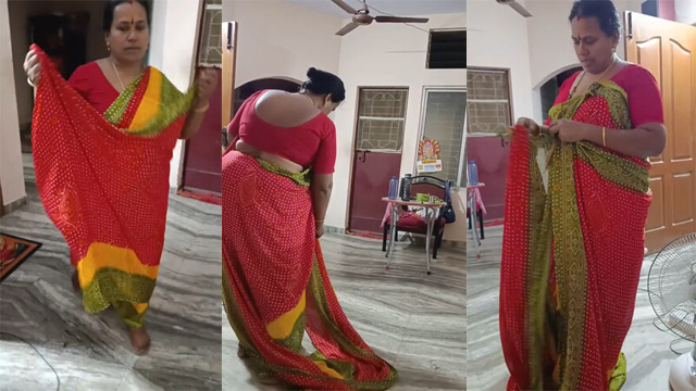 Tamil Mom Dress Change Infront – son Secretly Recorded it Cam Video