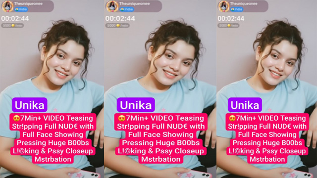 Unika Aka Theuniqueonee Influencer – 7Min Premium Free Live Teasing
