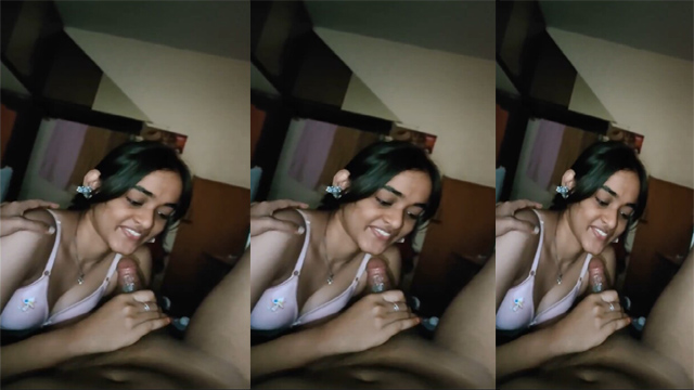 Tamil Young Girl Blowjob to her lover Video HD