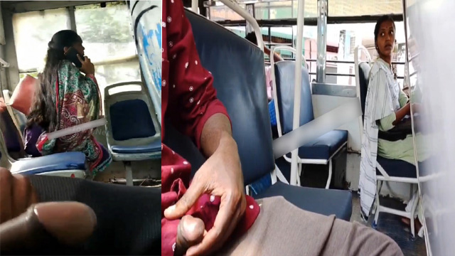 Daring Horny Guy Flash – Dick Inside Bus Viral Video