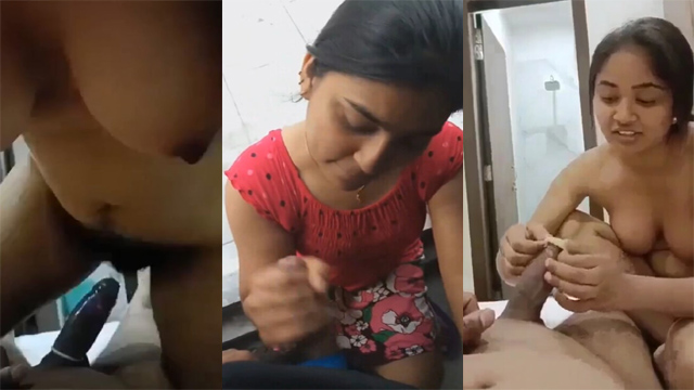 Indian Horny Babe Giving Blowjob Riding Mms