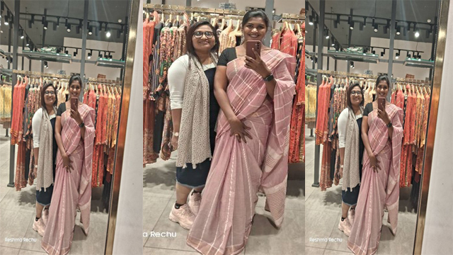 Telugu Makeup Artist Reshma Bathing